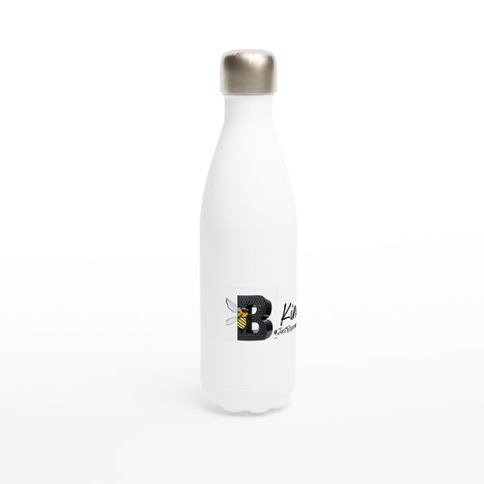 B Kind White 17oz Stainless Steel Water Bottle
