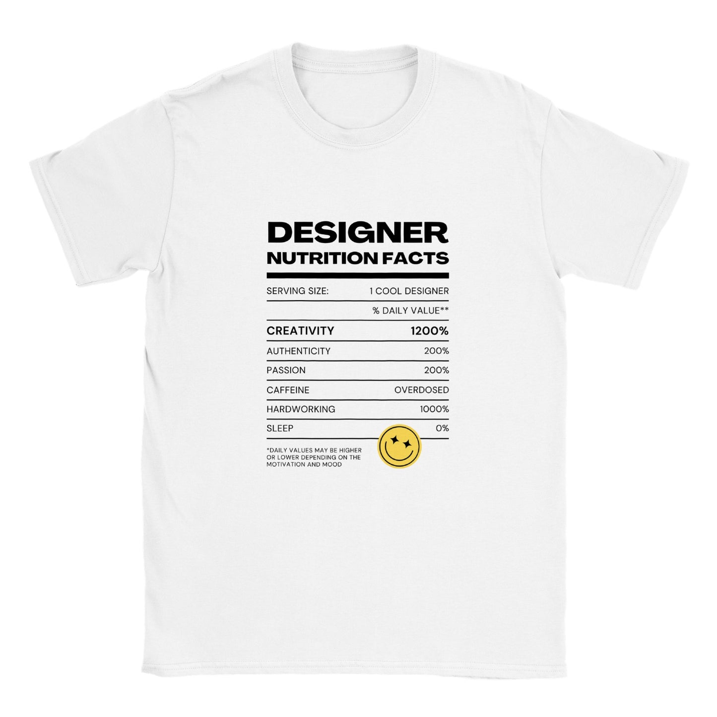 Designer Nutritional Facts - Classic Unisex Crewneck T-shirt