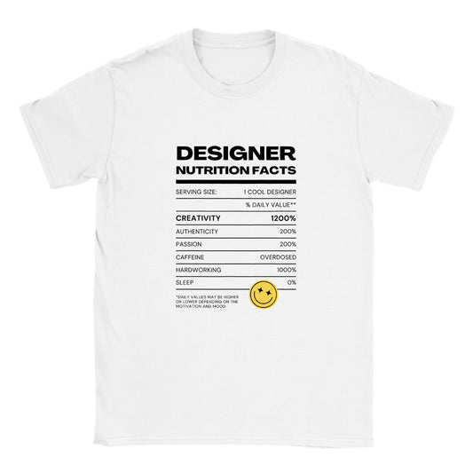 Designer Nutritional Facts - Classic Unisex Crewneck T-shirt