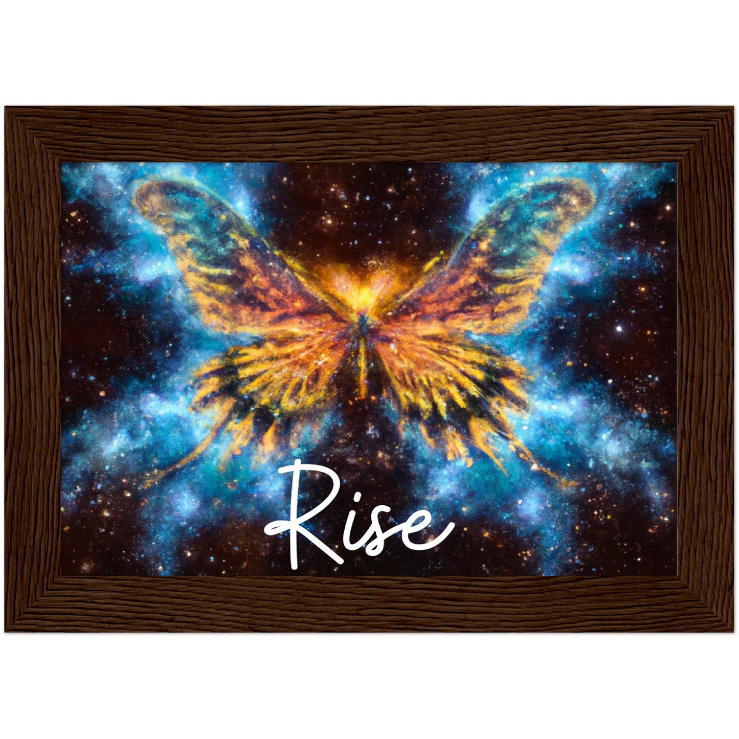 Rise Butterfly Phoenix Classic Matte Paper Wooden Framed Poster