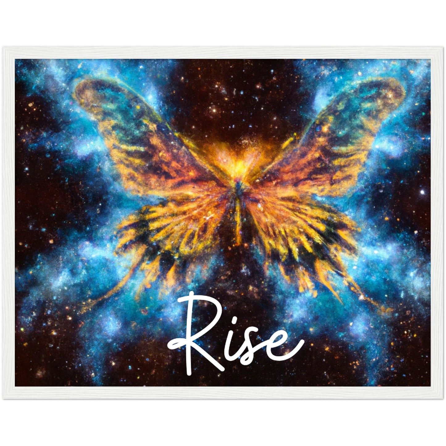 Rise Butterfly Phoenix Classic Matte Paper Wooden Framed Poster