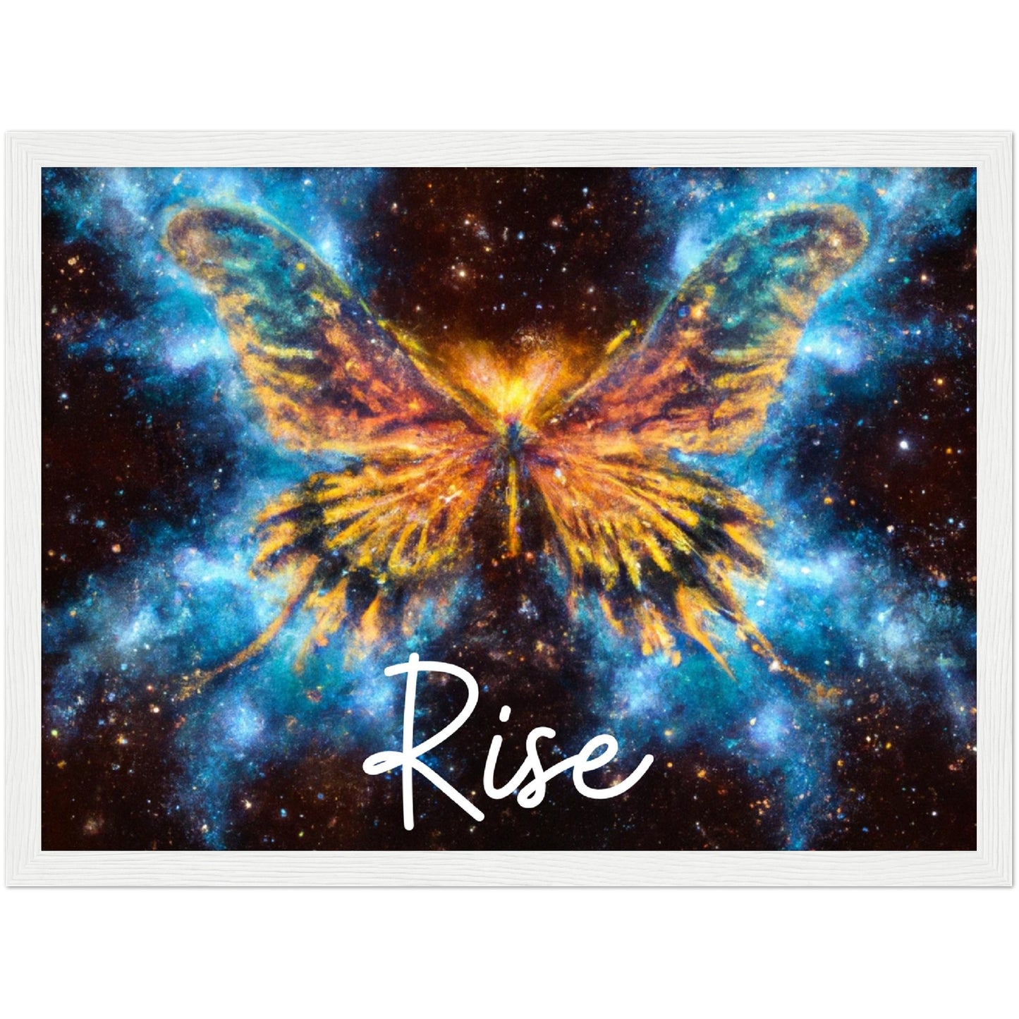 Rise Butterfly Phoenix Classic Matte Paper Wooden Framed Poster