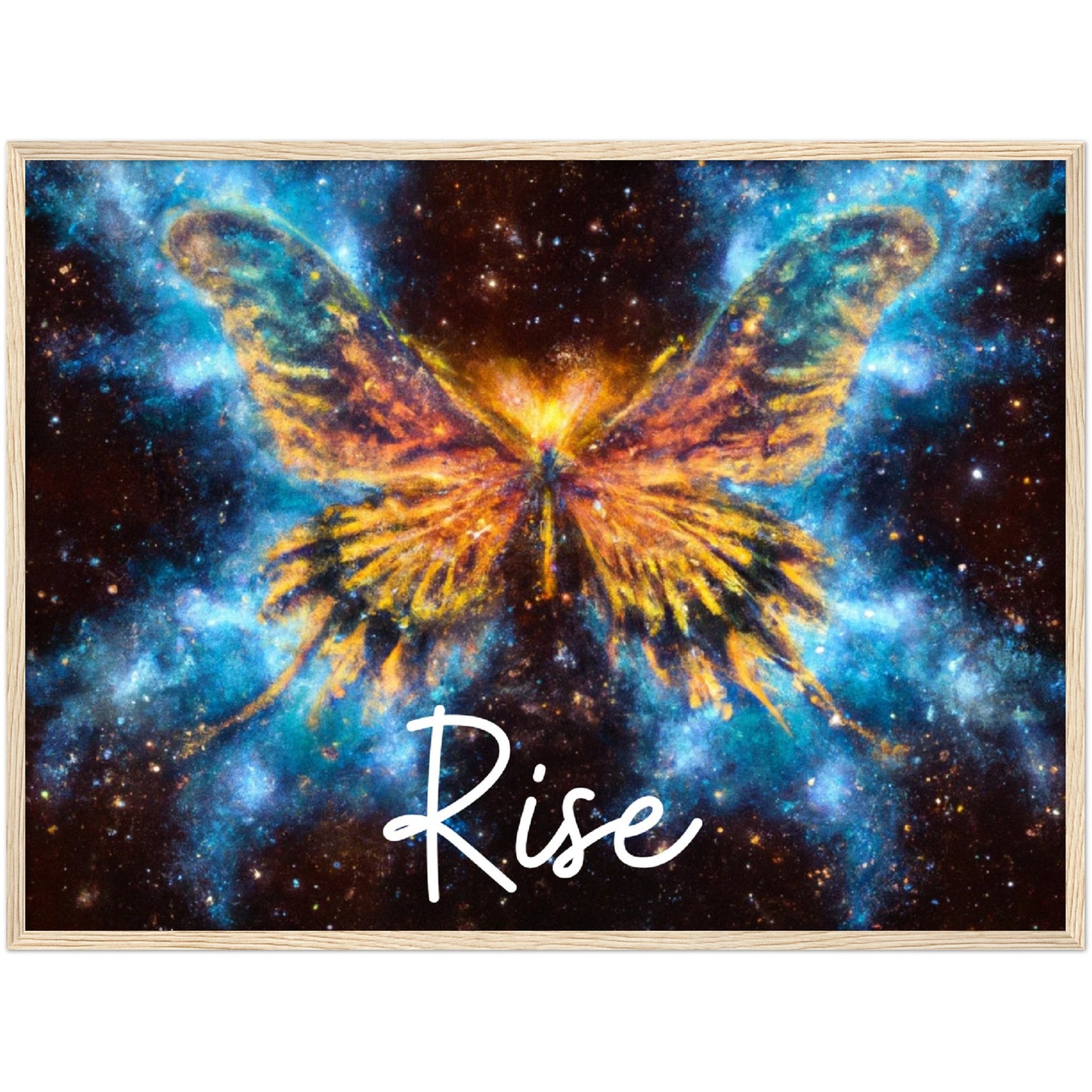 Rise Butterfly Phoenix Classic Matte Paper Wooden Framed Poster