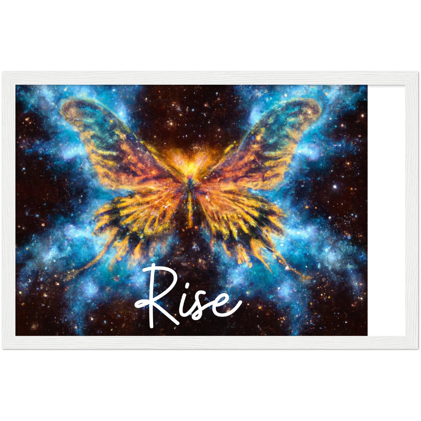 Rise Butterfly Phoenix Classic Matte Paper Wooden Framed Poster