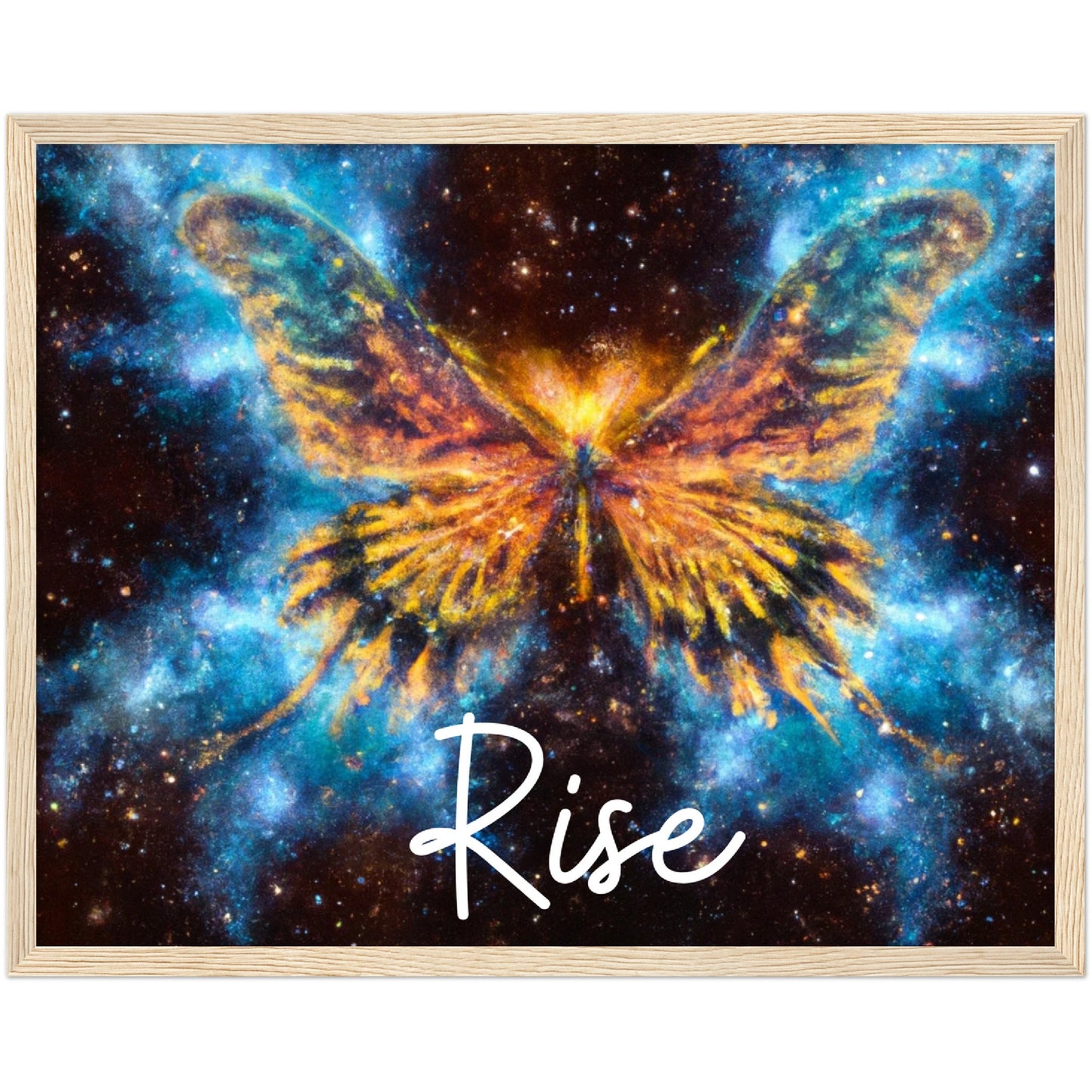 Rise Butterfly Phoenix Classic Matte Paper Wooden Framed Poster