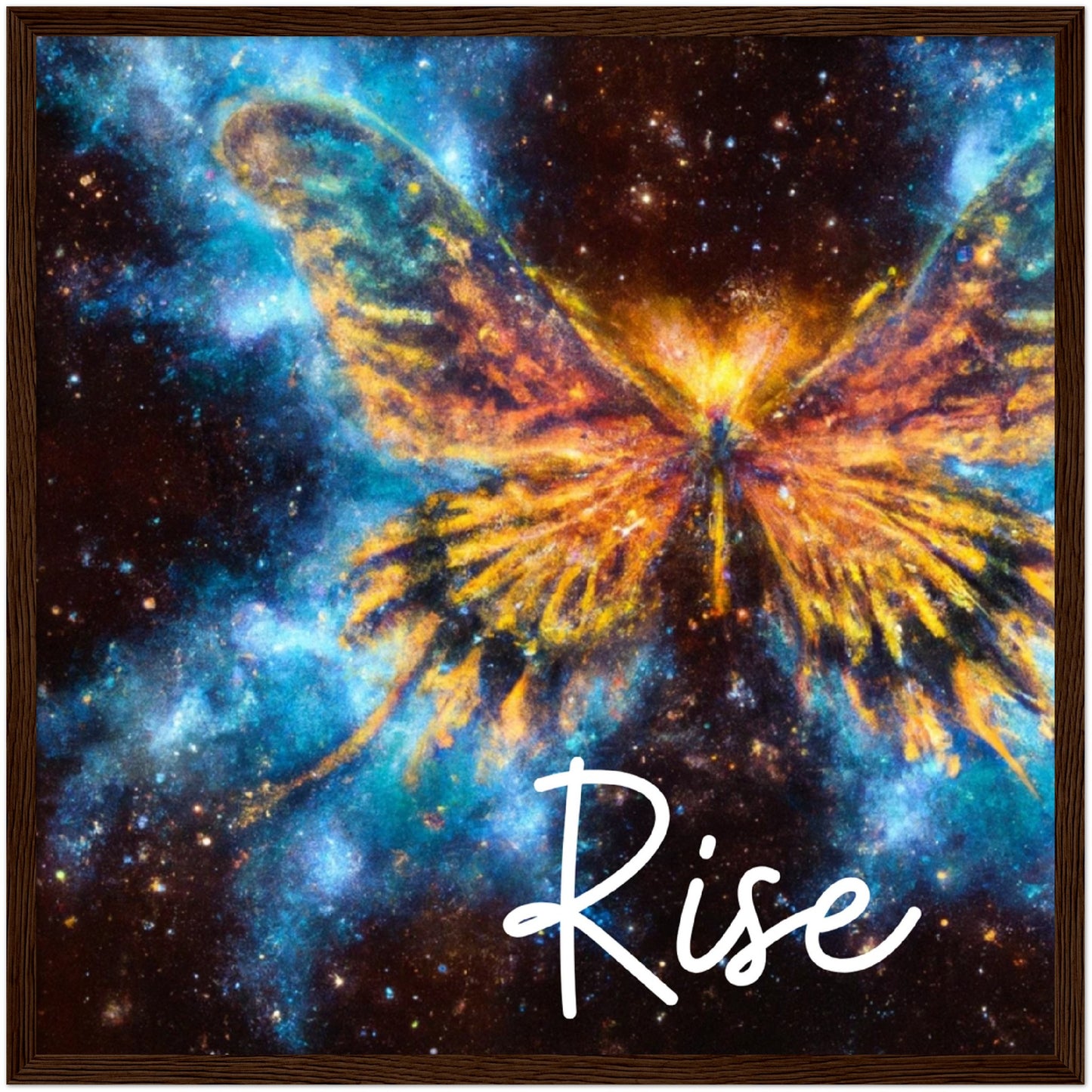 Rise Butterfly Phoenix Classic Matte Paper Wooden Framed Poster