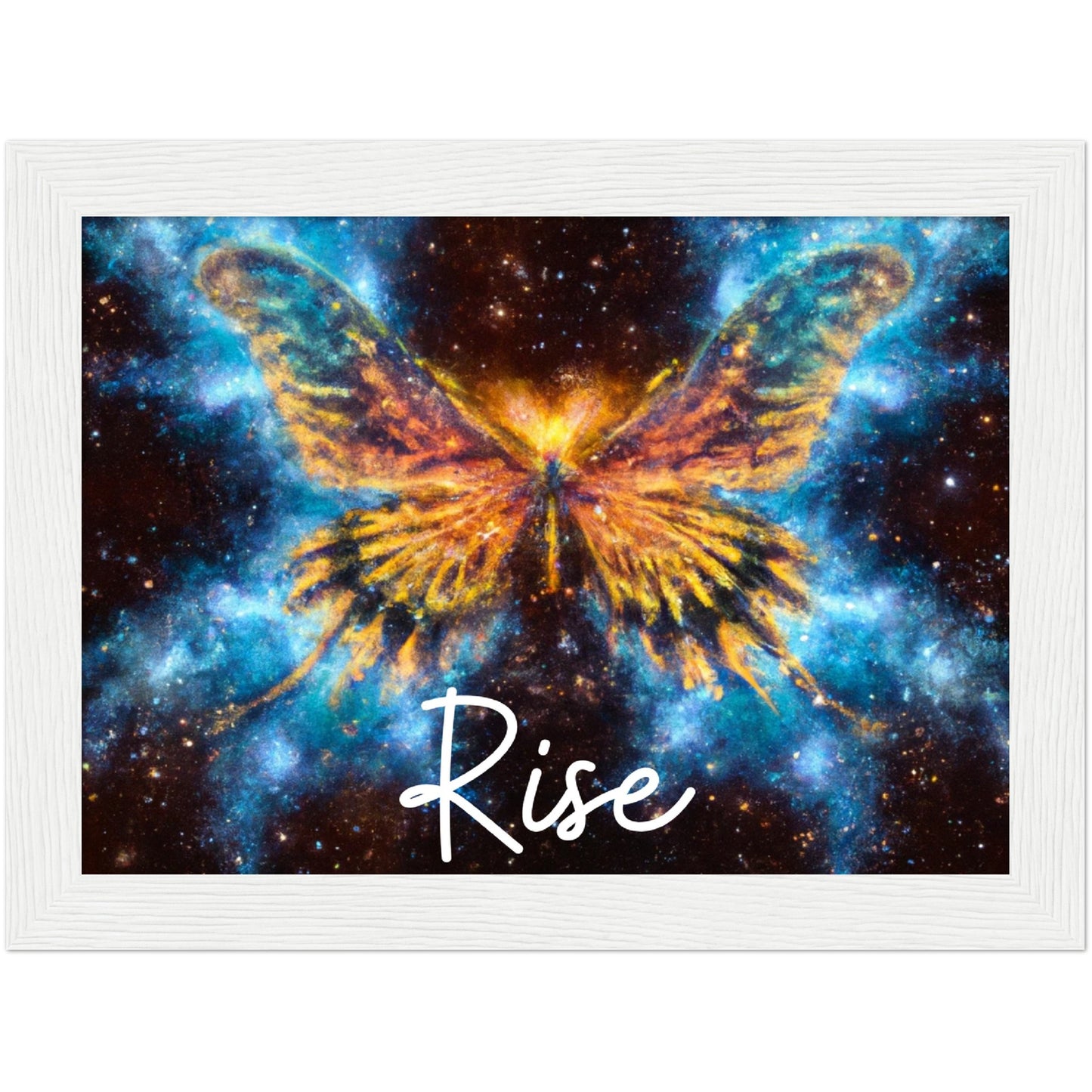 Rise Butterfly Phoenix Classic Matte Paper Wooden Framed Poster