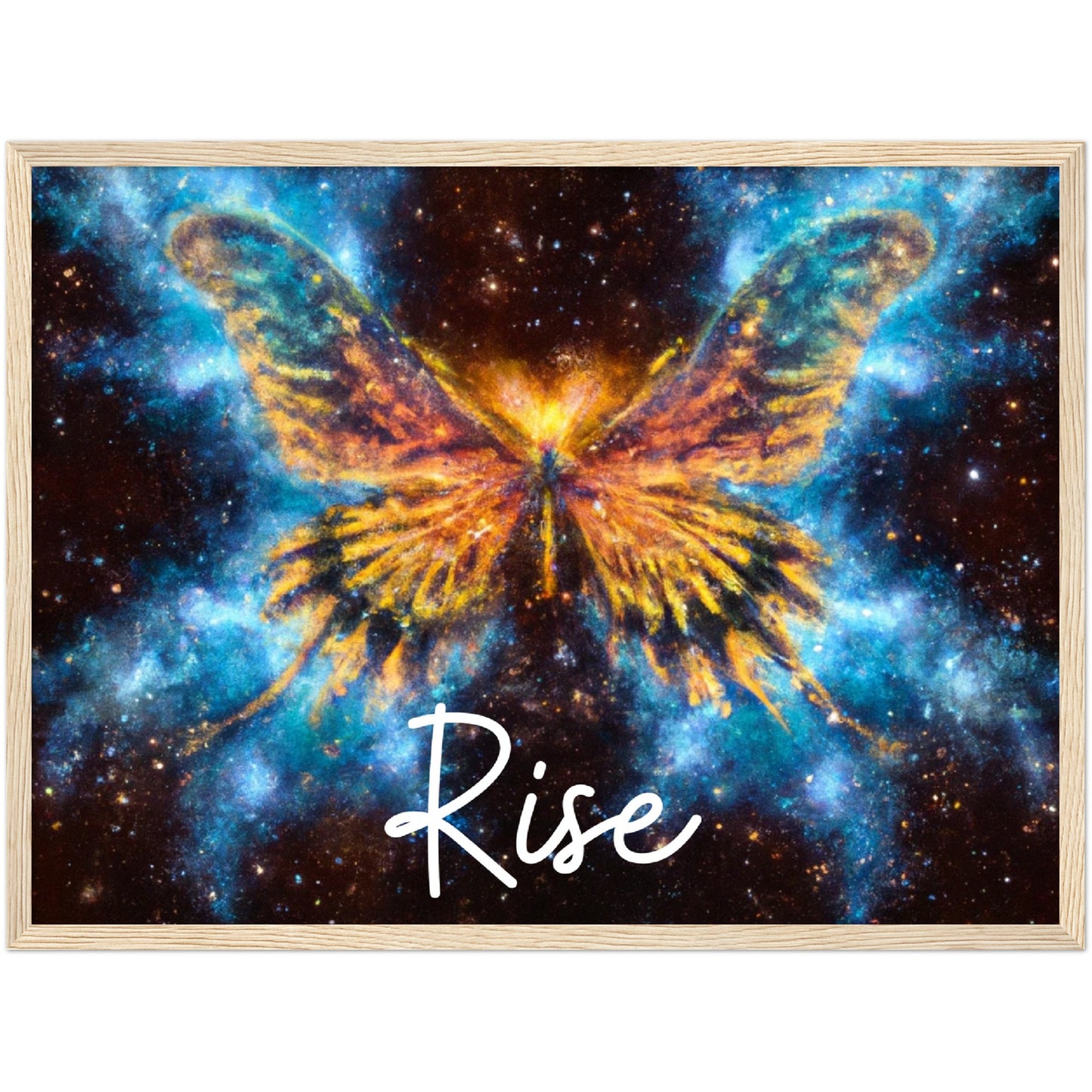 Rise Butterfly Phoenix Classic Matte Paper Wooden Framed Poster