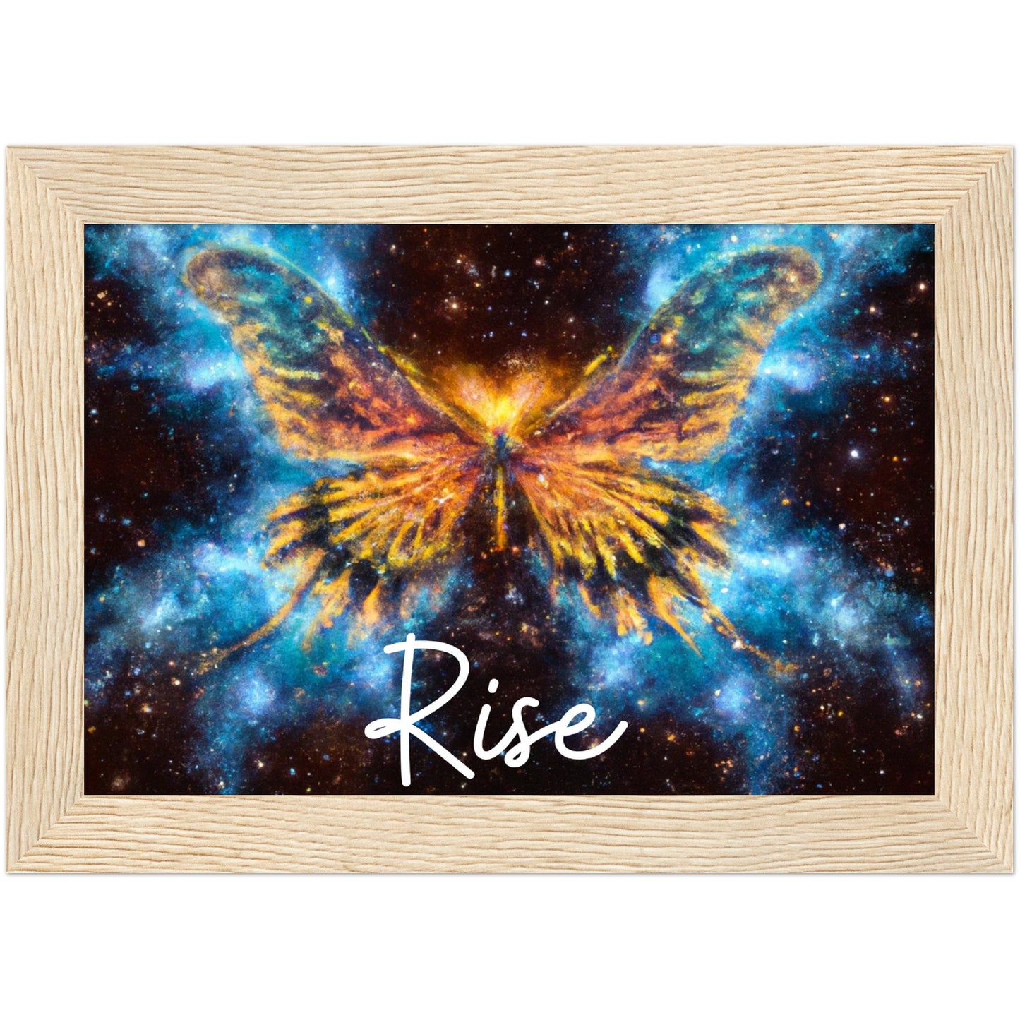 Rise Butterfly Phoenix Classic Matte Paper Wooden Framed Poster