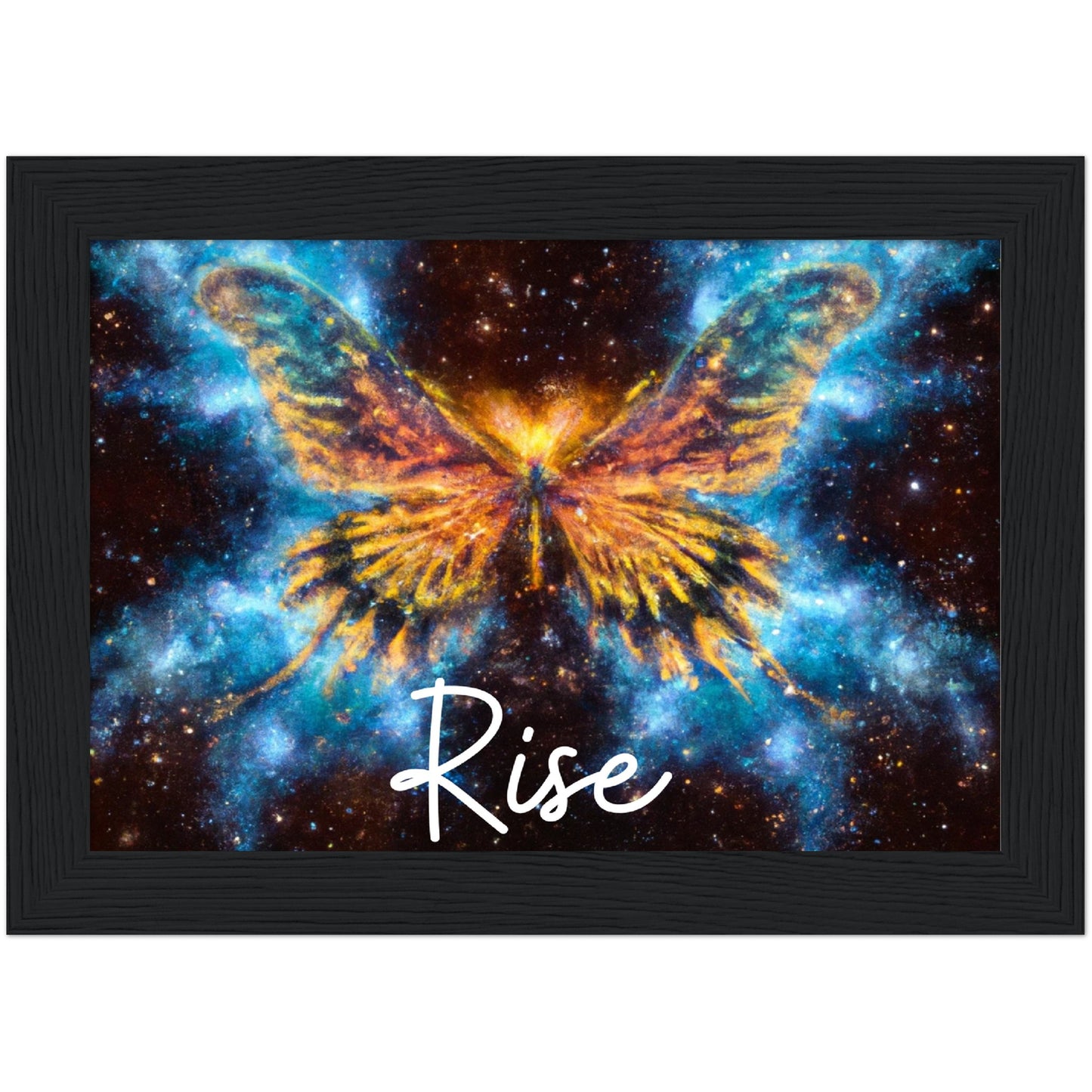 Rise Butterfly Phoenix Classic Matte Paper Wooden Framed Poster