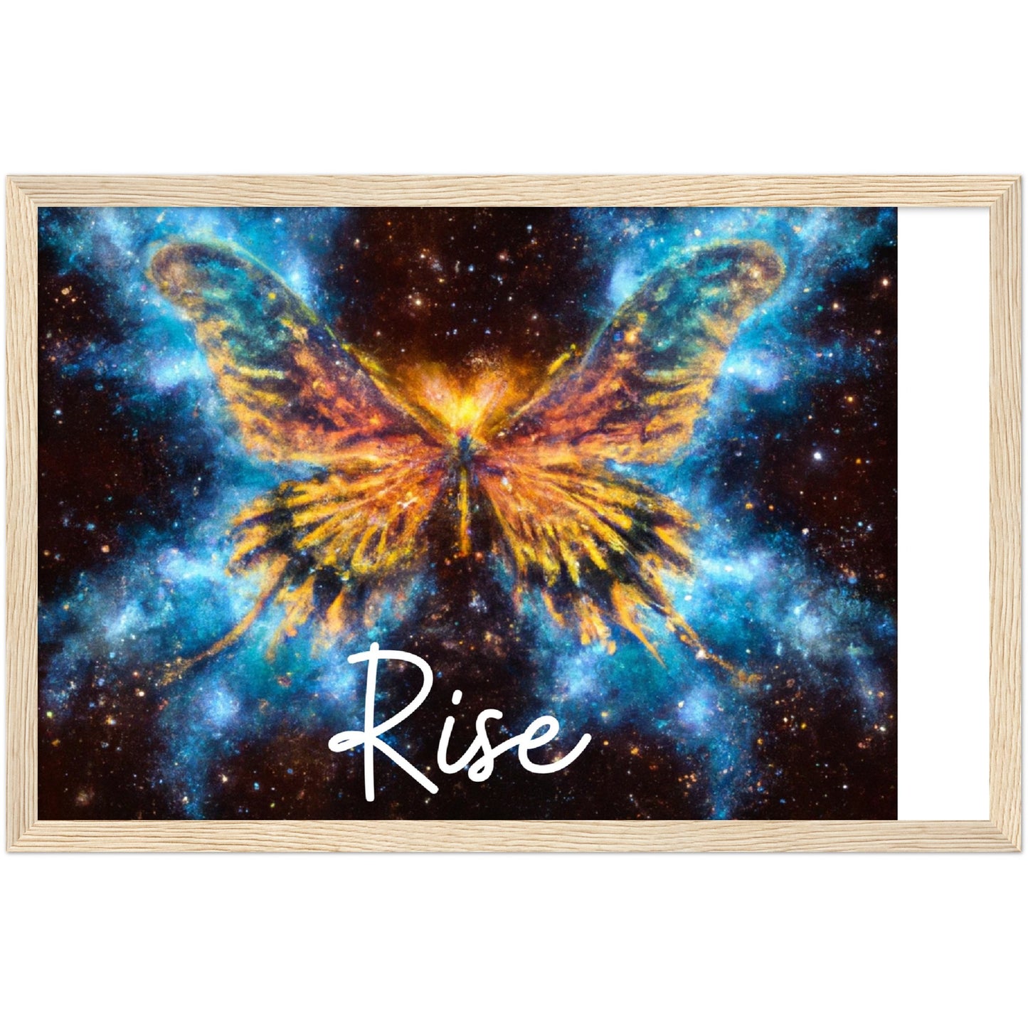 Rise Butterfly Phoenix Classic Matte Paper Wooden Framed Poster