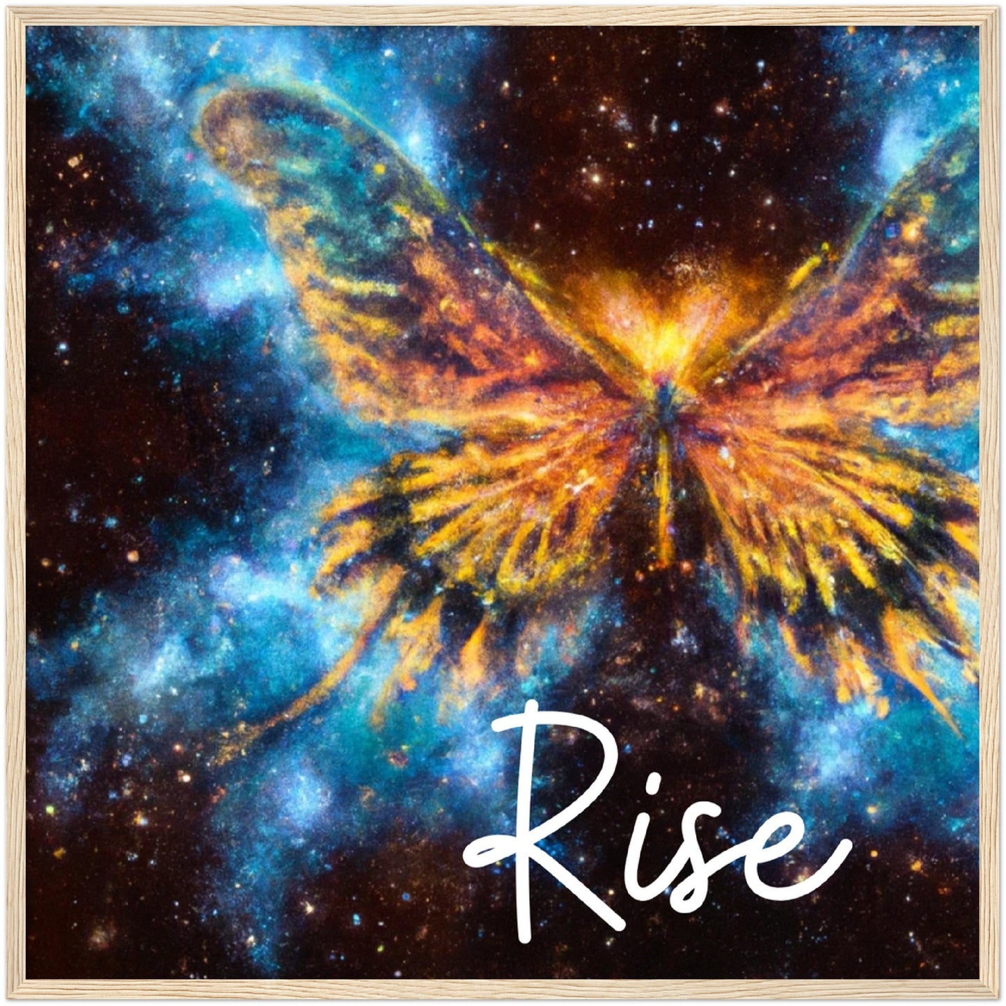 Rise Butterfly Phoenix Classic Matte Paper Wooden Framed Poster