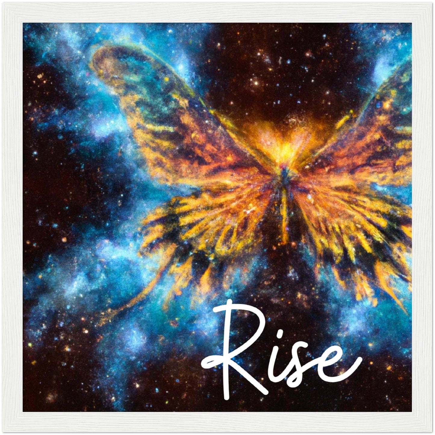 Rise Butterfly Phoenix Classic Matte Paper Wooden Framed Poster