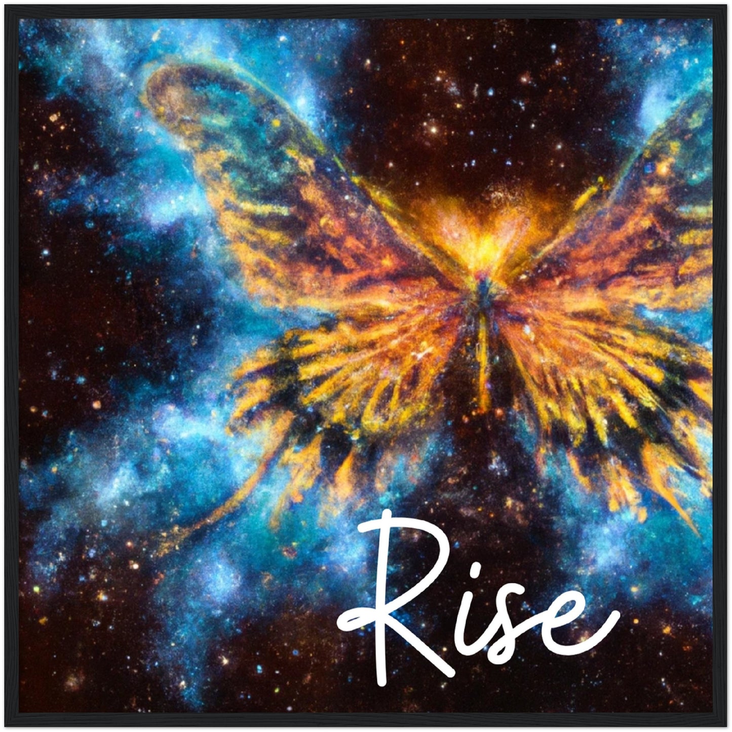 Rise Butterfly Phoenix Classic Matte Paper Wooden Framed Poster
