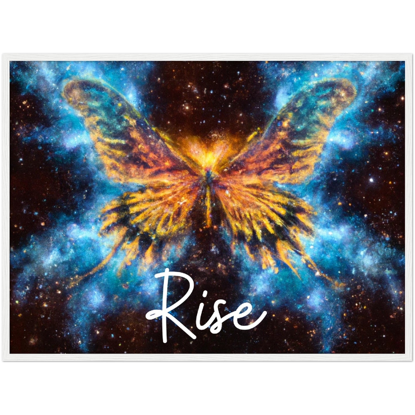 Rise Butterfly Phoenix Classic Matte Paper Wooden Framed Poster