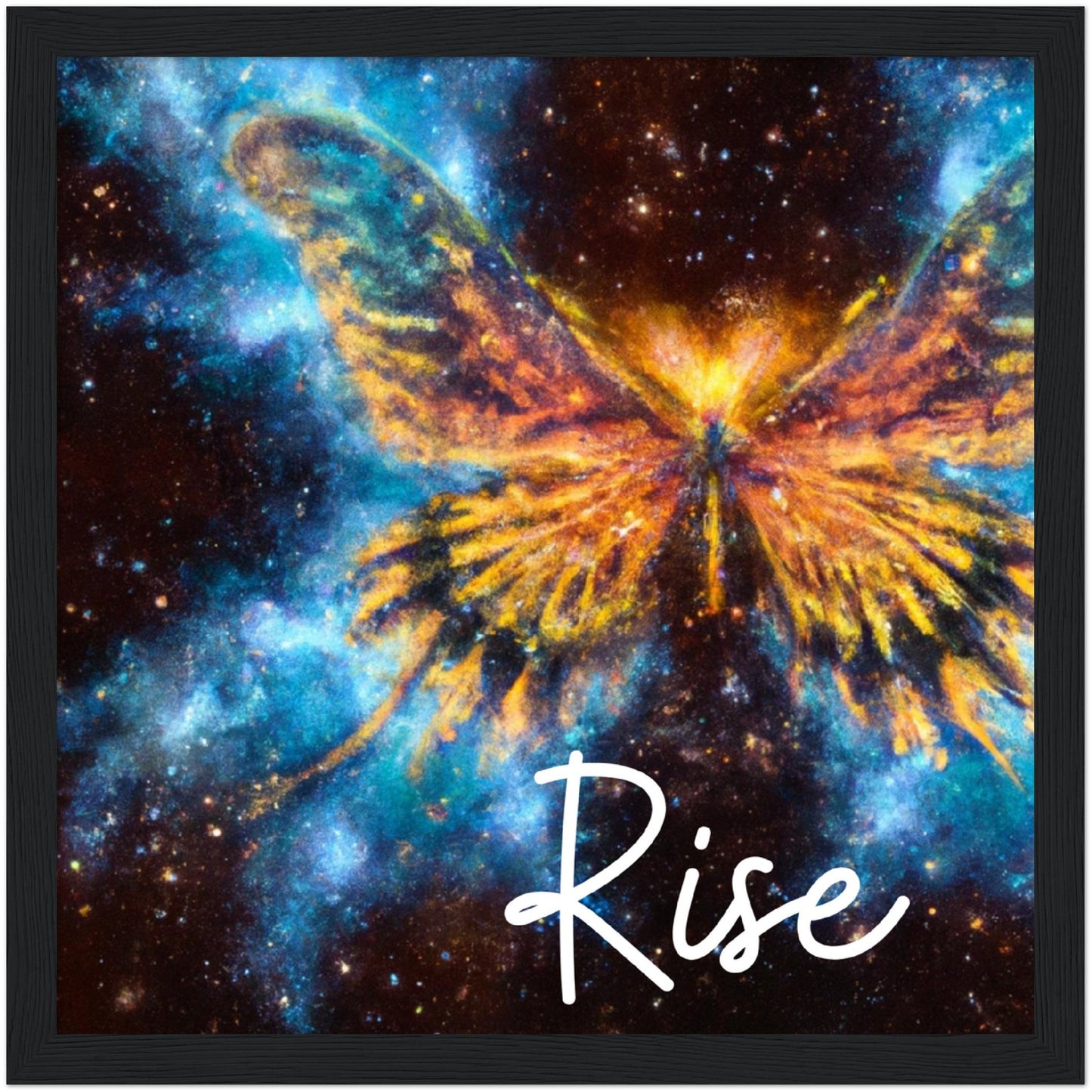 Rise Butterfly Phoenix Classic Matte Paper Wooden Framed Poster