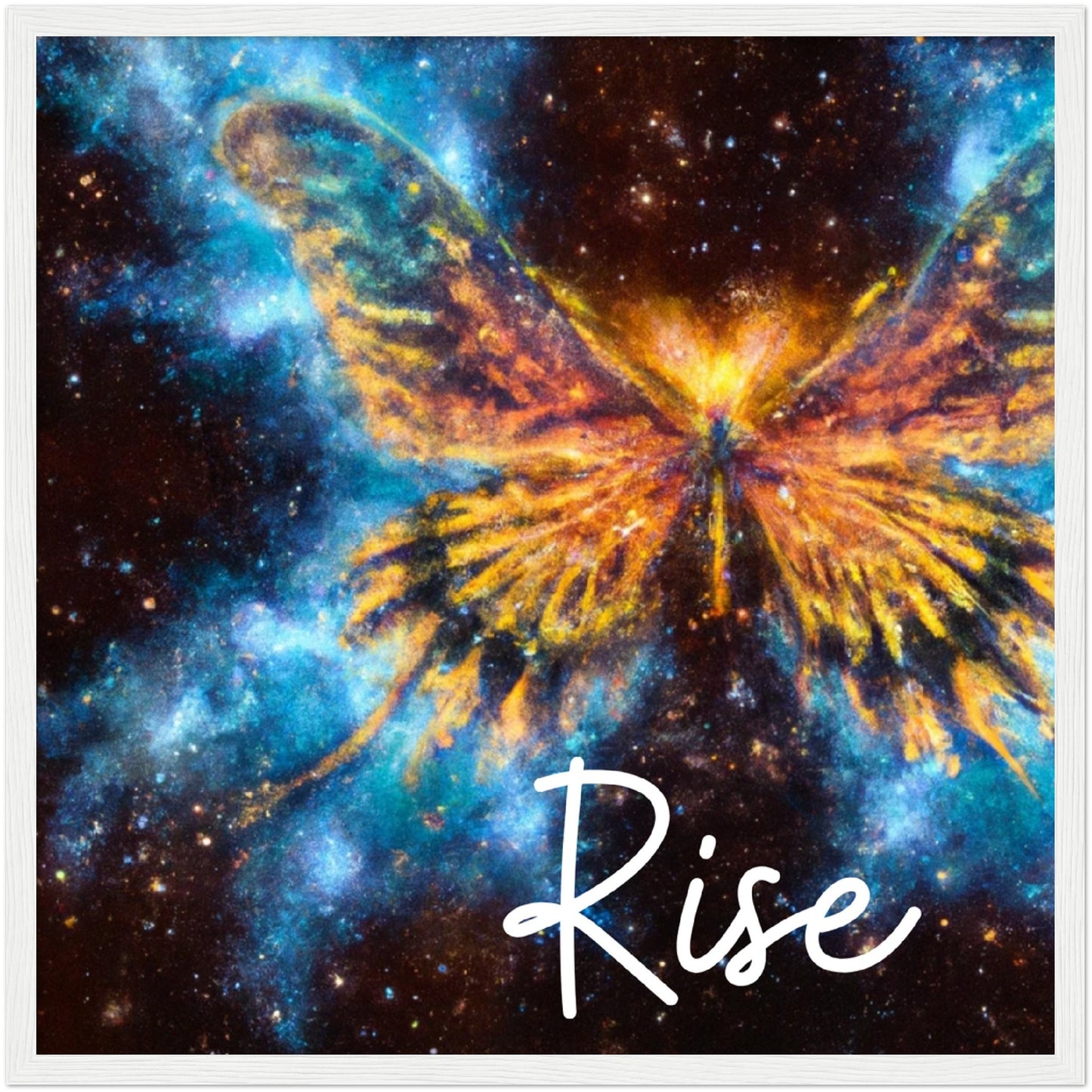 Rise Butterfly Phoenix Classic Matte Paper Wooden Framed Poster