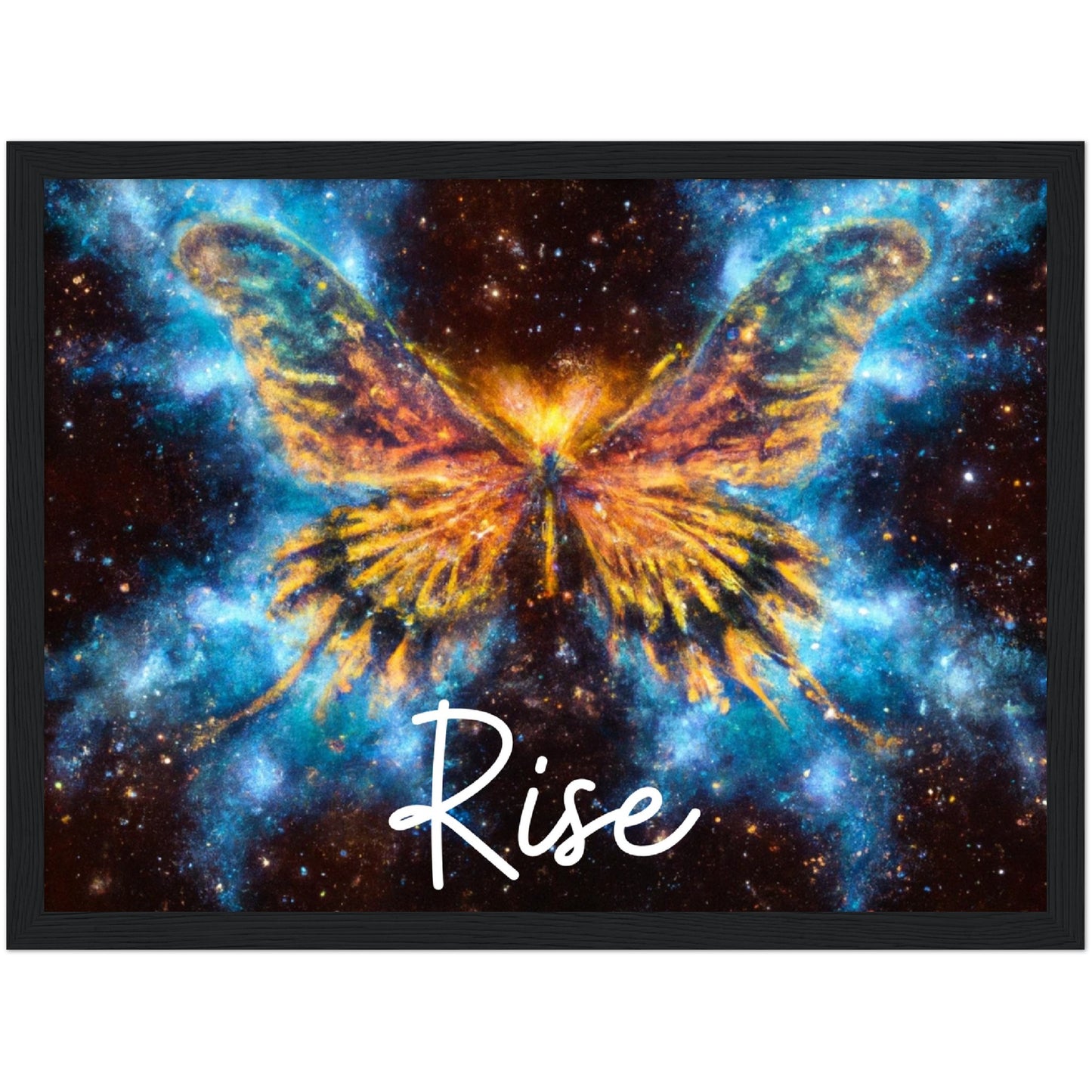 Rise Butterfly Phoenix Classic Matte Paper Wooden Framed Poster