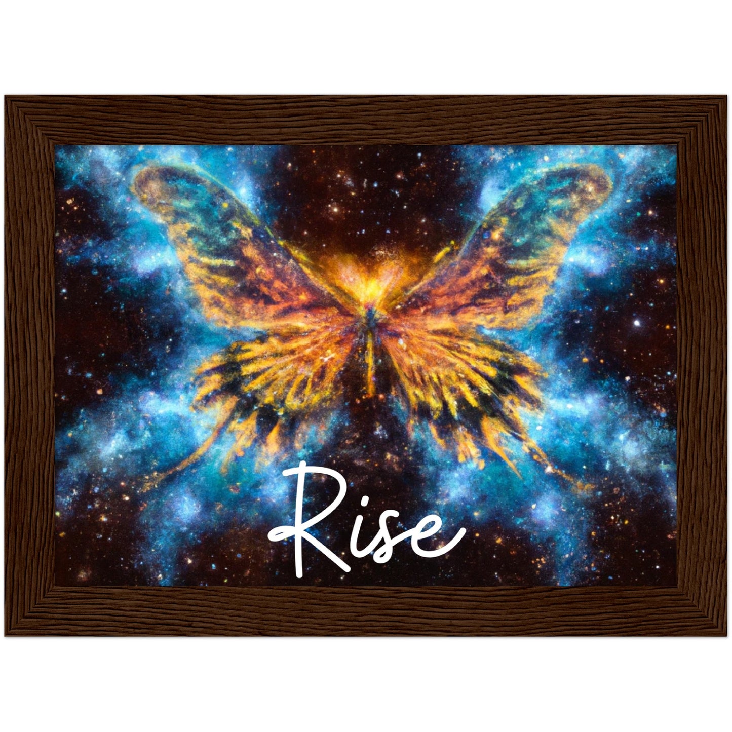 Rise Butterfly Phoenix Classic Matte Paper Wooden Framed Poster