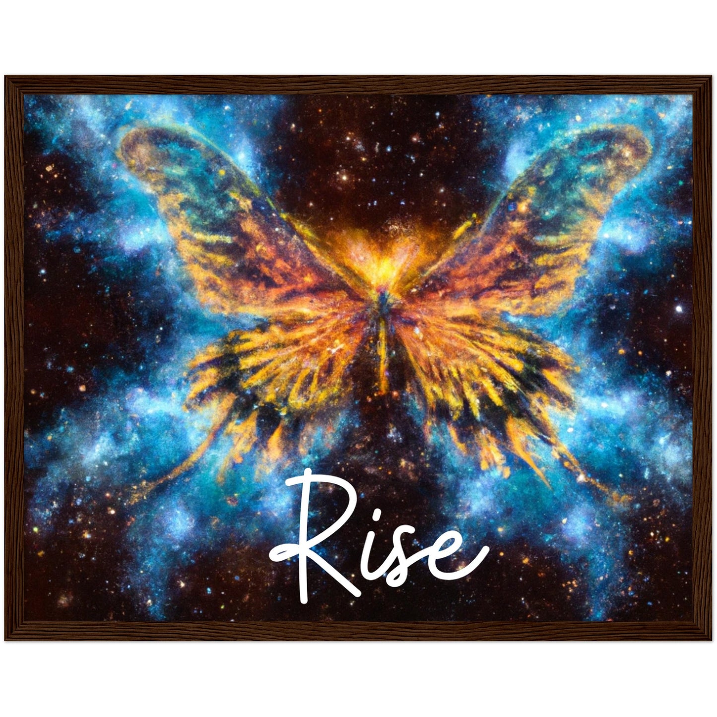 Rise Butterfly Phoenix Classic Matte Paper Wooden Framed Poster