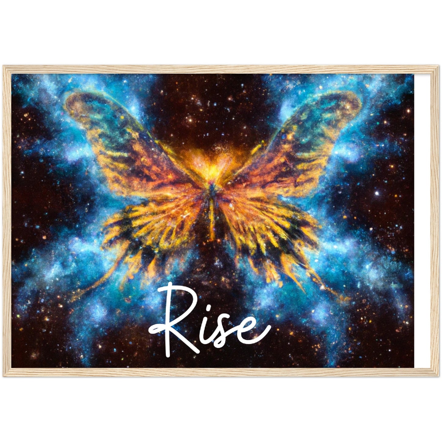 Rise Butterfly Phoenix Classic Matte Paper Wooden Framed Poster