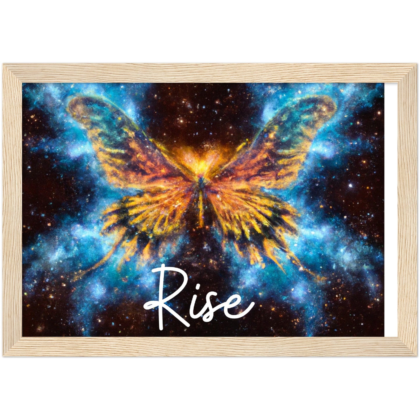 Rise Butterfly Phoenix Classic Matte Paper Wooden Framed Poster