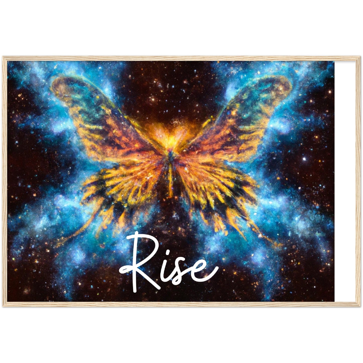 Rise Butterfly Phoenix Classic Matte Paper Wooden Framed Poster