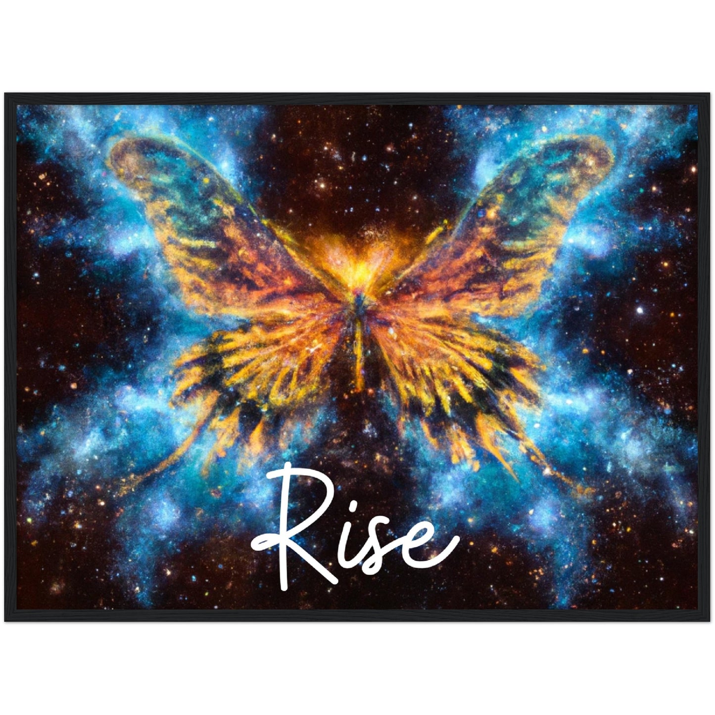 Rise Butterfly Phoenix Classic Matte Paper Wooden Framed Poster