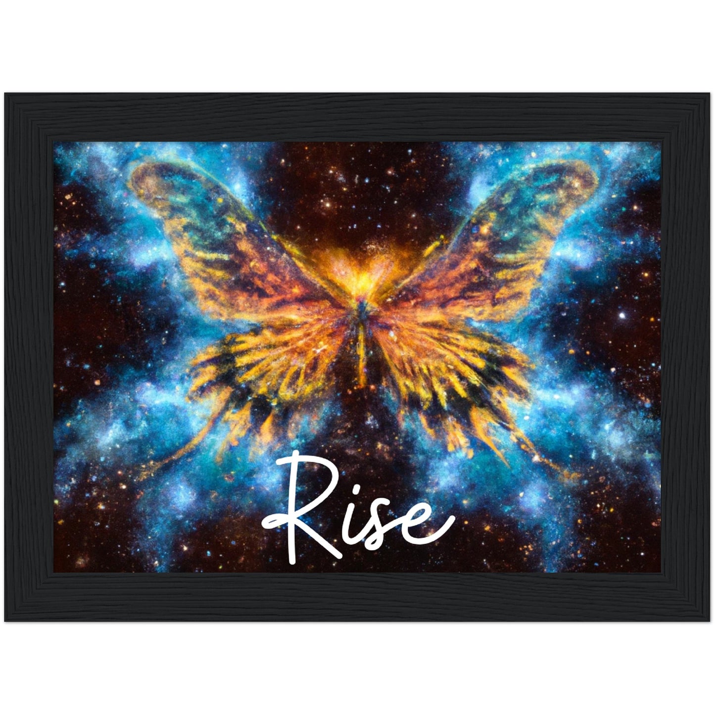 Rise Butterfly Phoenix Classic Matte Paper Wooden Framed Poster