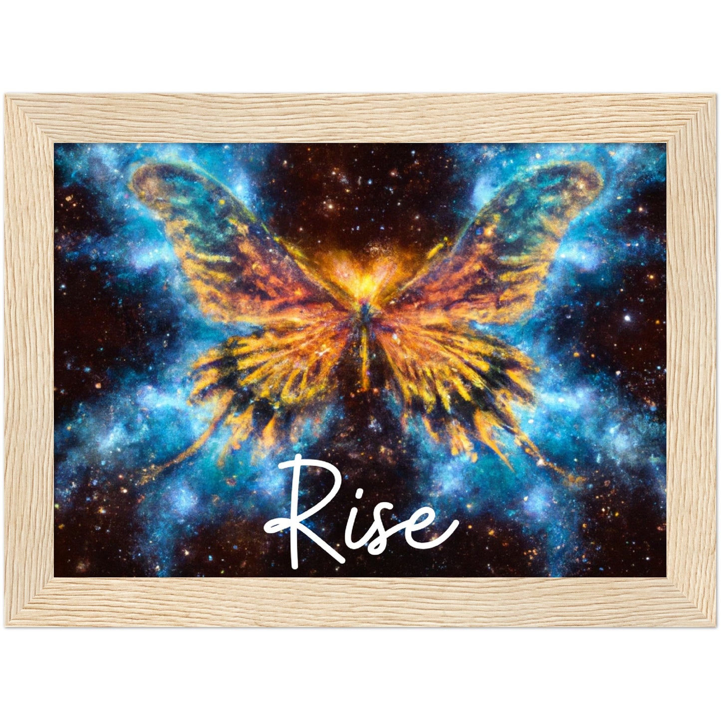 Rise Butterfly Phoenix Classic Matte Paper Wooden Framed Poster