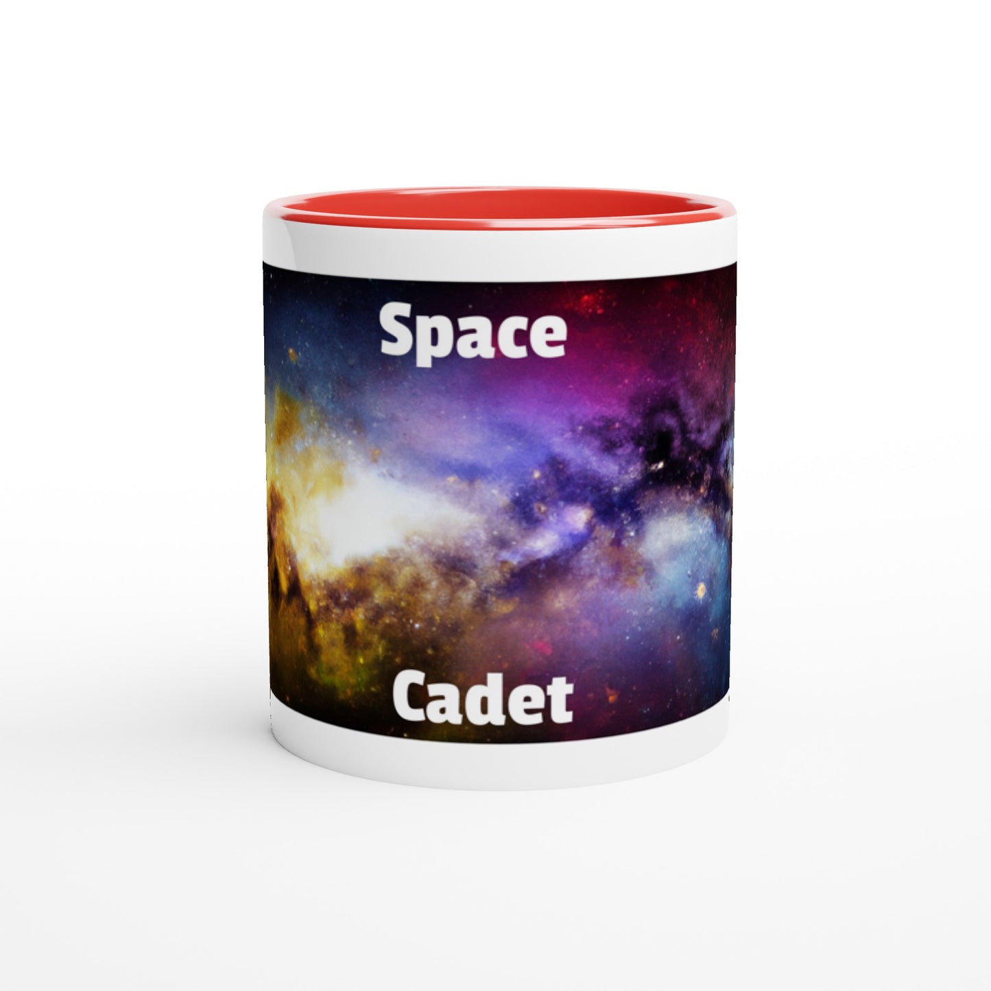 White 11oz Ceramic Mug with Color Inside